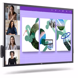 DELL P5524QT Écran plat interactif 55" LCD 350 cd/m² 4K Ultra HD Noir Écran tactile
