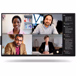 DELL P5525QC Écran plat de signalisation numérique 54.6" LCD 400 cd/m² 4K Ultra HD Noir
