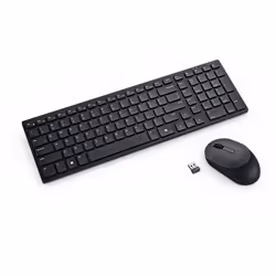 DELL KM555, Sans fil, RF sans fil + Bluetooth, Plunger key switch, QWERTZ, Noir, Souris incluse