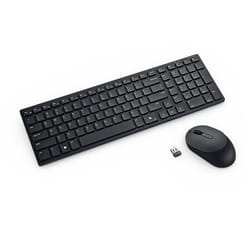 DELL KM555 clavier Souris incluse Universel RF sans fil + Bluetooth AZERTY Belge Noir