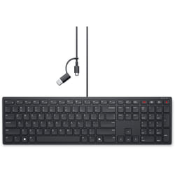 DELL KB525C clavier Bureau USB QWERTY US International Noir