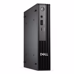 DELL Pro QCM1250 Intel® Core™ i3 i3-14100T 8 Go DDR5-SDRAM 512 Go SSD Windows 11 Pro Micro PC Mini PC Noir