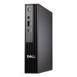 DELL Pro QCM1250 Intel® Core™ i3 i3-14100T 8 Go DDR5-SDRAM 512 Go SSD Windows 11 Pro Micro PC Mini PC Noir