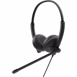 DELL WH125, Avec fil, Appels/Musique, 20 - 20000 Hz, 125 g, Casque, Noir