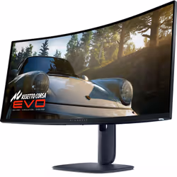 Alienware AW3425DW écran plat de PC 86,4 cm (34") 3440 x 1440 pixels Wide Quad HD QD-OLED Bleu
