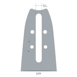 Guide Chaîne Tronçonneuse 208ATMD009 Guide: 50 cm Pas: 3/8'Jauge: 1.5 Maillons: 72 DuraCut™