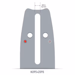 Rail de guidage pour tronçonneuse Oregon 168ATMK095; 16''; 40 cm; 3/8''; 60; 1,5 mm