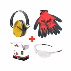 Comprend : 1 Protège oreille (SNR 26 dB) + 1 paire de gant de travail + 1 paire de lunette.