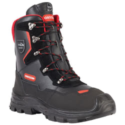Oregon - Brodequins de protection anti-coupures yukon Classe 1 (20 m/s), noir/rouge, pointure 40