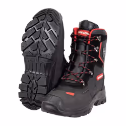 Ce brodequin de protection anti-coupures est un bon modèle d'entrée de gamme pour le forestier ou le particulier qui en fera ...