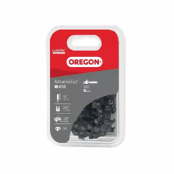Chaîne de tronçonneuse OREGON Q90SG Pas : 3/8 ' Jauge : 1,1 mm (.043') Nombre de maillons : 50 LubriTec™ Livré sous blister S ...