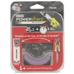 Chaîne tronçonneuse PowerSharp Oregon PS52E + Pierre d'affûtage