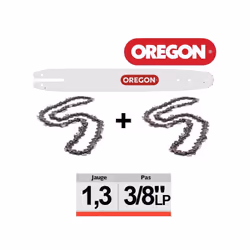 Description générale Le kit combo Oregon est l'ensemble idéal pour les propriétaires de tronçonneuses. Il comprend un guide d ...