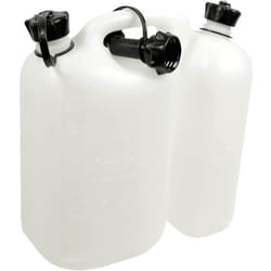Jerrican double compartiment 5 l + 3 l blanc transparent Oregon 562408