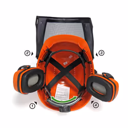 Casque de protection Oregon 562413; avec écran de protection et cache-oreilles - Vue supplémentaire 4