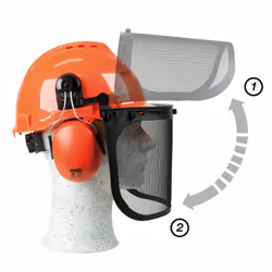 Casque de protection Oregon 562412; avec écran de protection et cache-oreilles - Vue supplémentaire 5