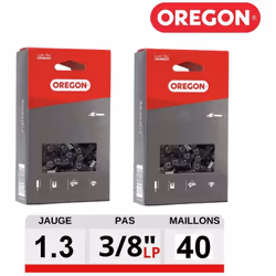 Pack 2 chaines tronçonneuse Versacut 91VXL040E Compatibilité de la chaine Oregon 91VXL040E Modèles compatibles avec les tronç ...