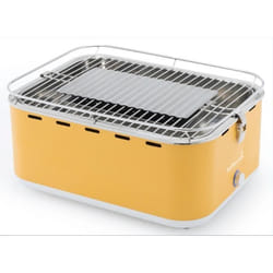 Barbecook rauchfreier Holzkohlegrill / Tischgrill Carlo mit Tragetasche, gelb, 43,5 x 33,5 x 20,5 cm, 2235925000