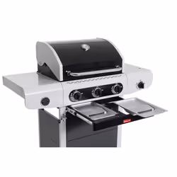 Barbecook Siesta 310 Black Edition Barbecue Chariot Gaz Noir, Acier inoxydable 12000 W