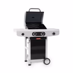 Barbecook Siesta 210 Black Edition, 8000 W, Barbecue, Gaz, 2 zone(s), 2900 W, Brûleur en acier inoxydable