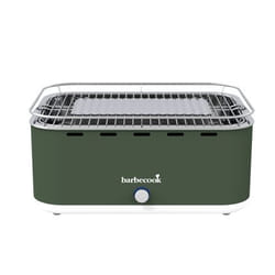 Barbecook Carlo Army Green Grill Dessus de table Charbon de bois (combustible) Vert, Acier satin