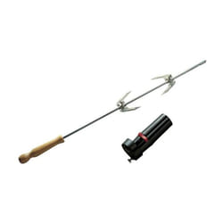 Tournebroche rôtissoire + moteur Barbecook 60 cm