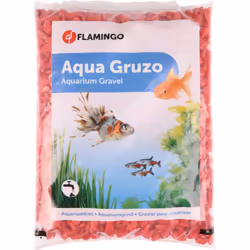 Gravier neon rouge 1 kg Ces petits cailloux vont parfaire la décoration de votre aquarium. Quoi de plus original que ce Gravi ...