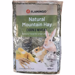 500 g de foin de montagne au mais et blé 500 G pour rongeur. - Avec blé & de maïs Fera le bonheur de vos hamsters, lapins ou ...