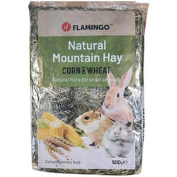 Flamingo - Foin de montagne au mais et ble poids 500 g pour rongeur