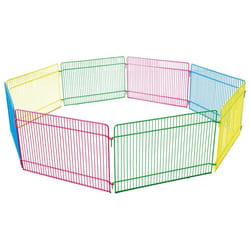 FLAMINGO Aire de jeu pour petits animaux 8 pcs 84,5x23 cm Multicolore