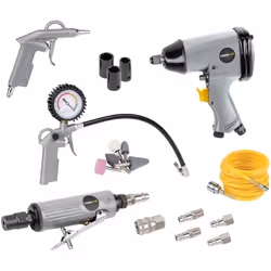 POWERPLUS Lot de 25 accessoires pneumatiques pour compresseur - POWAIR0021