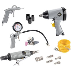POWERPLUS Lot de 25 accessoires pneumatiques pour compresseur - POWAIR0021