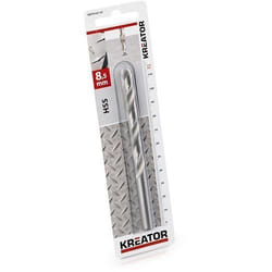 Foret métal pour perceuse HSS 8.5 x 117 mm - KREATOR - KRT 010119 - Acier - 1 pièce
