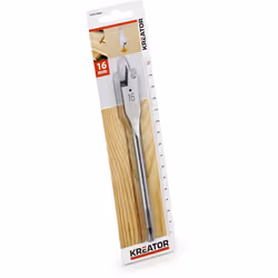 Mèche à bois plate Powerplus-Kreator, longueur 152 mmAcier trempéType de connexion: Hex Type