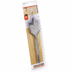 Mèche à bois plate Powerplus-Kreator, longueur 152 mmAcier trempéType de connexion: Hex Type