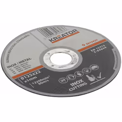 Boîte de 6 disques à tronçonner l'inox. Pour la coupe rapide et facile de tous les métaux durs. Avec moyeu plat, se montent s ...