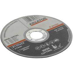Kreator - Disques à tronçonner - inox - ø 125 x 1 mm - 6 pièces