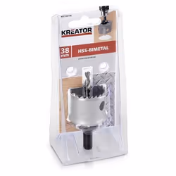 Scie cloche - KREATOR - KRT100108 - Bois/Métal - Diamètre 38 mm
