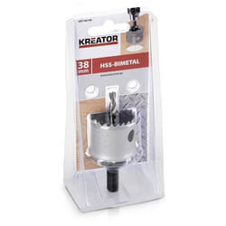 Scie cloche - KREATOR - KRT100108 - Bois/Métal - Diamètre 38 mm