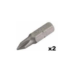 KREATOR Embout de vissage Cruciforme n°2 (25mm) - 2 pièces