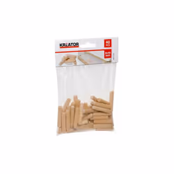 Sachet de 50 tourillons en bois permettant la réalisation d’assemblages invisibles. Dimensions : Ø Ø 6 x 30 mm