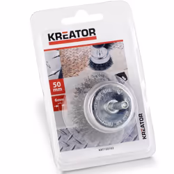 Brosse métallique pour perceuse.Très grande résistance à l'usure et à la rupture de traction et supporte de très grandes vite ...