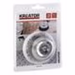 Brosse soucoupe acier ondulé Kreator Ø 70 mm