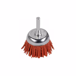 Brosse "soucoupe" avec fils corindon pour un travail plus fin que les fils métalliques. Pour enlever la peinture et nettoyer  ...