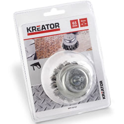Kreator - Brosse métallique acier torsadé coupelle 65 mm
