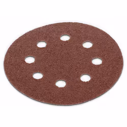 Disque de papier corindon perforé pour ponçage à sec sur la plupart des matériaux. Perforage 8 trous sur Ø 65 mm Fixation : a ...