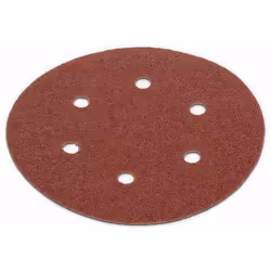Disque de papier corindon perforé pour ponçage à sec sur la plupart des matériaux. Perforage 6 trous sur Ø 80 mm Fixation : a ...