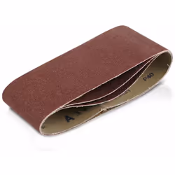 Bande abrasive sans fin de corindon pour ponçage à sec sur la plupart des matériaux. Dimensions : 100 x 560 mm Grain : 80