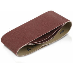 KREATOR Lot de 3 bandes de ponçage - grain 80 - 100 x 560 mm