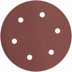 Disques 225 mm perforés.Surface auto agrippante.Vendus par lot de 5 disques.Différents grammages.